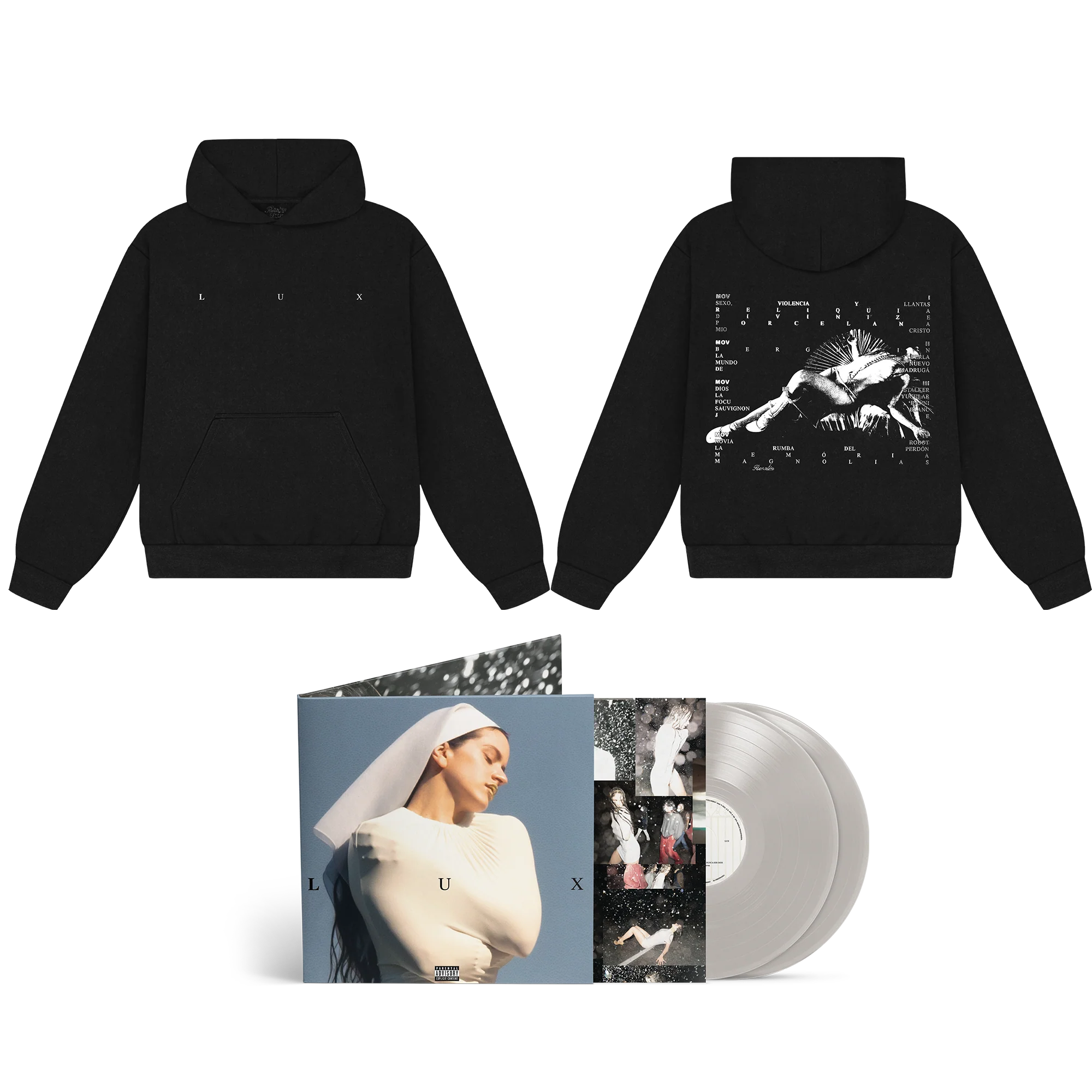 LUX LOGO HOODIE & VINYL